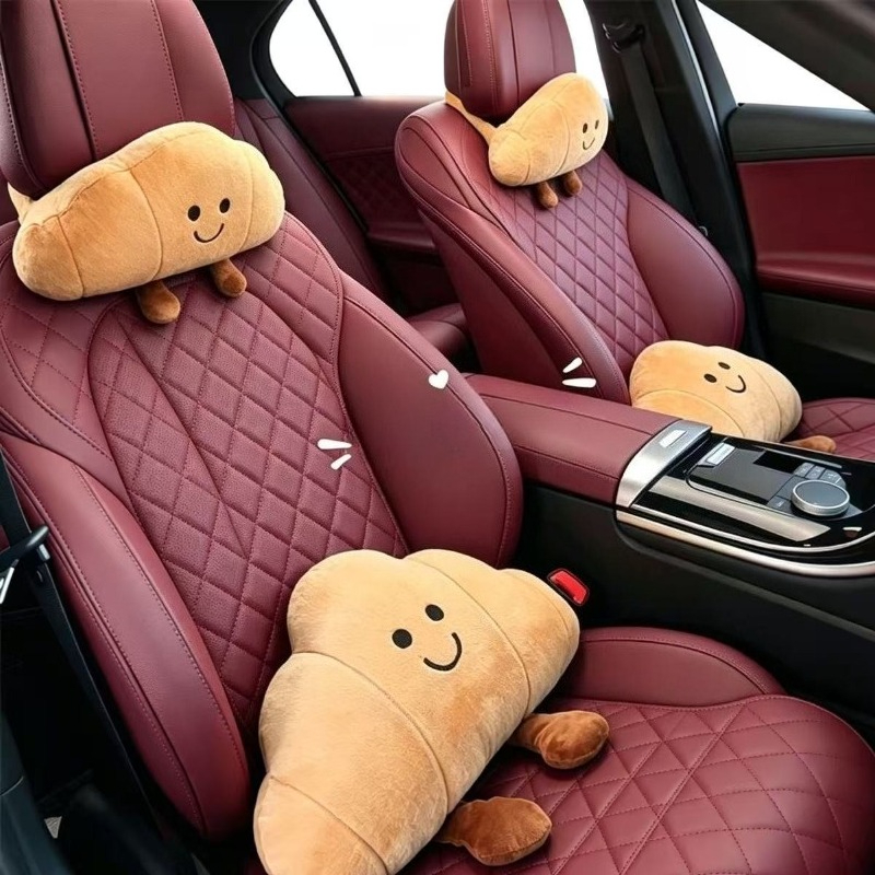 Travel Accessories Comfort - Креативная плюшевая подушка для подголовника автомобиля