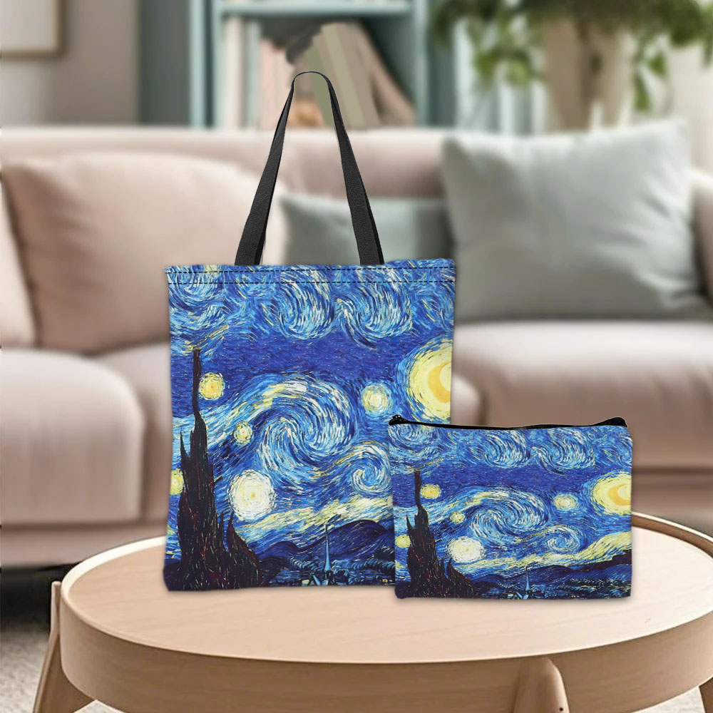 Travel Packing Accessories - Сумка-тоут серии Van Gogh, косметичка, картина