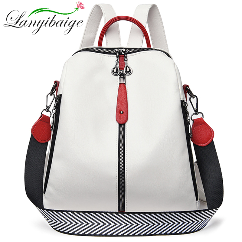 Travel Accessories Leather - Модный женский рюкзак из мягкой кожи,