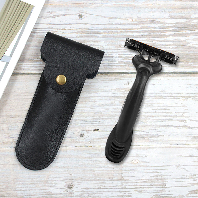 Travel Router Accessories - Кожаный чехол для ручной бритвы, дорожные