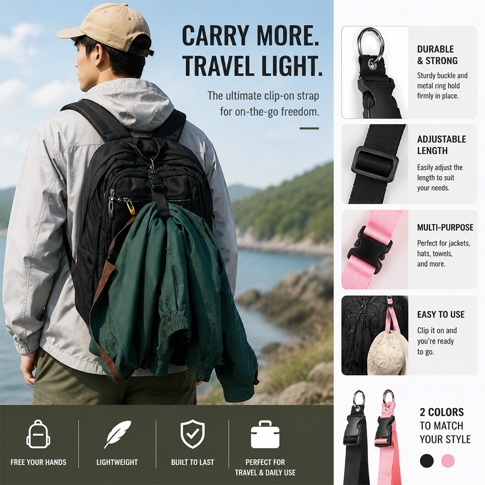 Luggage Strap Belt - Портативный противоугонный ремень для багажа, прочная