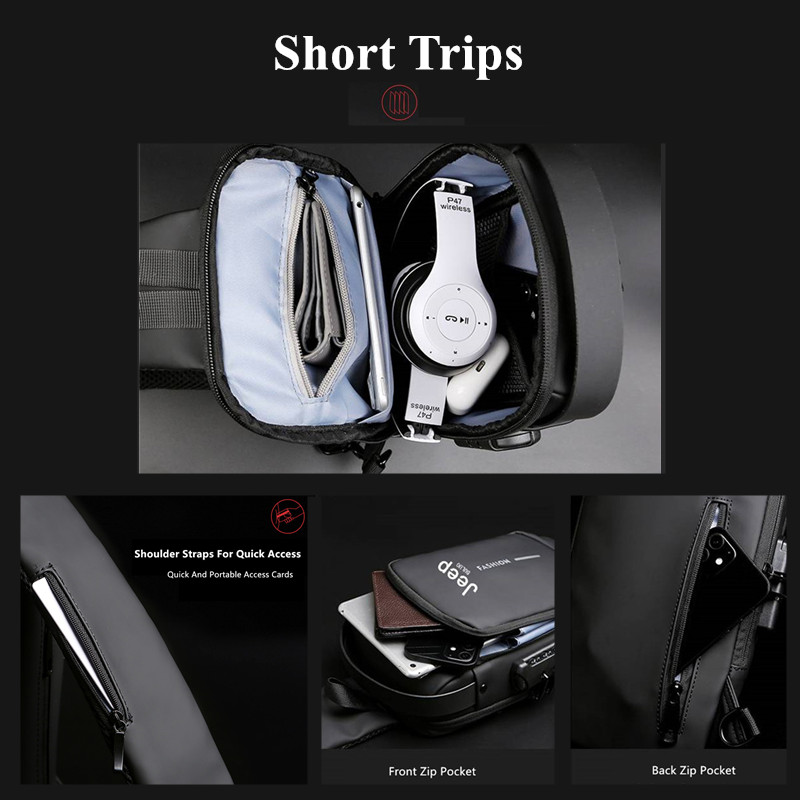 Мужская антикражная сумка-слин – обзор и цена Travel Accessories Tech