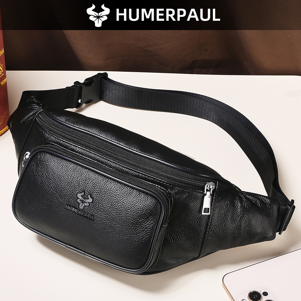Мужская поясная сумка HUMERPAU – обзор и цена Travel Accessories Leather